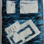 prussianBlueFloorPlan (tripartite) (2016) acrylic on paper (56 x 42 cm)_web