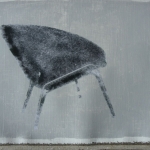 ghostGreenChairRightProfile (2016) phototransfer on linen (29,5 x 27 cm)_web